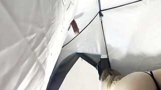 Exciting Gloryhole Experience with a Tempting Blonde and Intense Edging Play