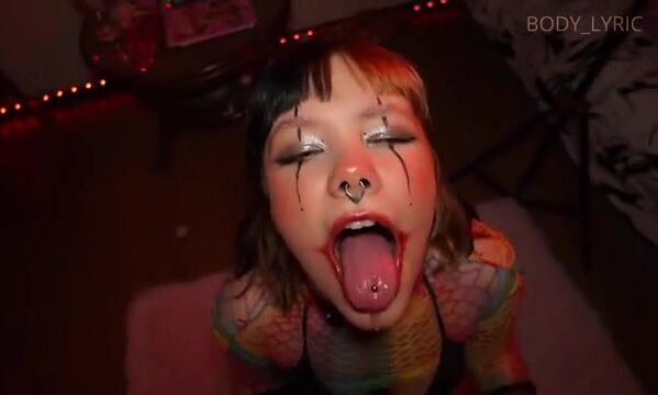 Alternative Girl's Playful Performance: A Deep Dive into Intimate Moments
