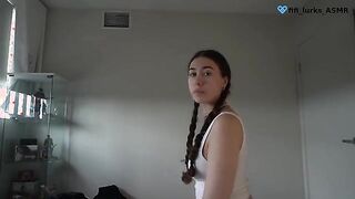 Intimate ASMR Experience: Ear Massage, Gentle Touch, and Playful Roleplay with a Cute Brunette