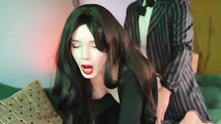 Gomez Gets Wild with Morticia Addams in a Spooky Halloween Showdown! Featuring Diana Rider.