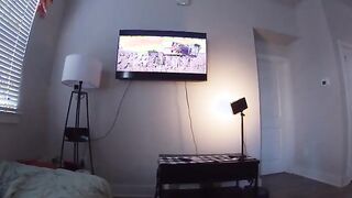 Unexpected Thrills: My Redhead Step-Sister Gets Spooked During a Scary Movie!