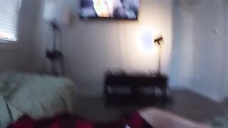 Unexpected Thrills: My Redhead Step-Sister Gets Spooked During a Scary Movie!