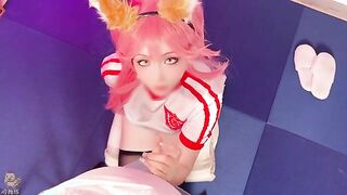 Stunning Tamamo no Mae Cosplay by JiJiaoLian: A Captivating Performance!