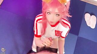 Stunning Tamamo no Mae Cosplay by JiJiaoLian: A Captivating Performance!