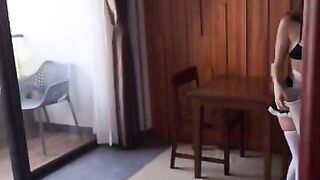 Unexpected Encounter: Maid Walks In at the Perfect Moment for an Intense Surprise!