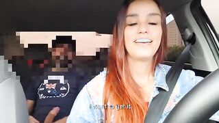 Shocking Encounter: Driver Discovers Passenger's Unexpected Behavior in the Backseat!