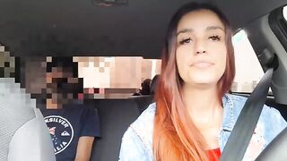 Shocking Encounter: Driver Discovers Passenger's Unexpected Behavior in the Backseat!