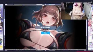 Curious Gamer Girl with Glasses Plays Aeons Echo - Hilarious Reactions and Intense Moments!
