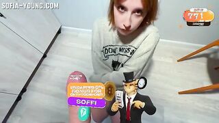 Curious Redhead Takes on a Challenge: Intense Deepthroat and Anal Adventure with a Surprise Finish!