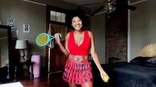 Unforgettable Tennis Lessons with Rosaline Capulet: A Playful Encounter