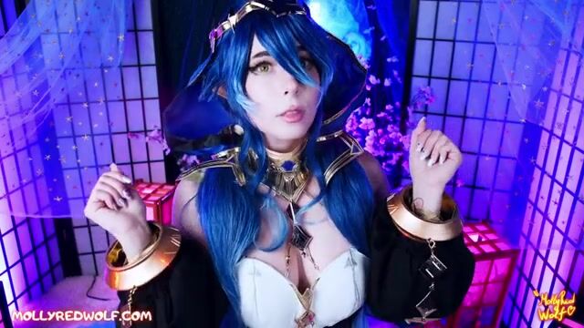 Layla's Fantasy Adventure: A Genshin Impact Dream with MollyRedWolf