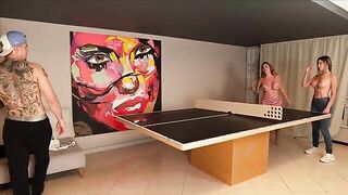 He Loses a Bet and Has to Watch Me with His Girlfriend and Her Friend - Featuring Sara Blonde and Amber Prada!