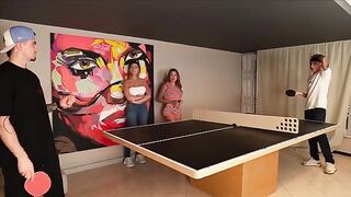He Loses a Bet and Has to Watch Me with His Girlfriend and Her Friend - Featuring Sara Blonde and Amber Prada!