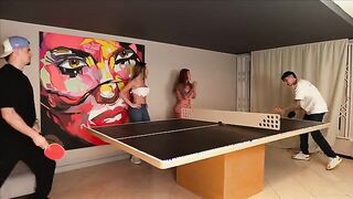 He Loses a Bet and Has to Watch Me with His Girlfriend and Her Friend - Featuring Sara Blonde and Amber Prada!