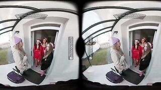 Experience the Ultimate Holiday Fantasy: Five Stunning Beauties in an Unforgettable VR Orgy!