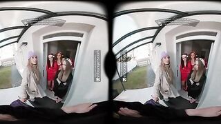 Experience the Ultimate Holiday Fantasy: Five Stunning Beauties in an Unforgettable VR Orgy!