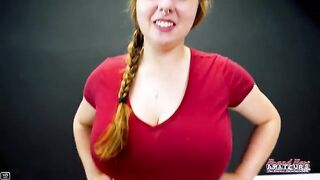Curvy Blonde Gwen Delights with Sensational Oral Skills!