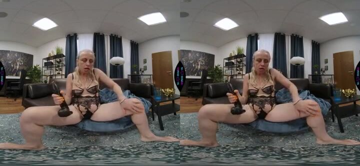 VR Experience - Playful Mature Woman Enjoys Dildo Pleasure in POV Adventure