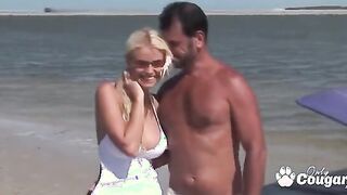 Caylian Curtis Enjoys a Steamy Encounter by the Shore with Alban Ceray