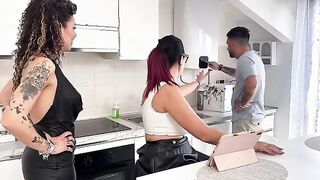 Steamy Threesome with My Girlfriend and Her Aunt - Who's the Wildest?