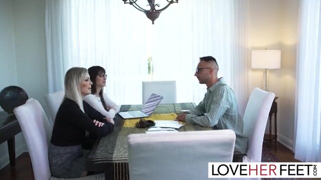 Interviewing for a Unique Role: Kenzie Taylor & Lexi Luna's Playful Foot Exploration
