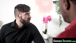 Intense Cuckold Experience: Watch as a Stunning Redhead Pleasures Realtors While Her Partner Looks On