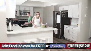 Caught in the Kitchen: Stepmom Discovers Her Stepson's Sweet Secret!