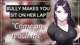 Teasing Temptation: Your Playful Dominator Invites You to Her Lap