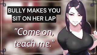 Teasing Temptation: Your Playful Dominator Invites You to Her Lap
