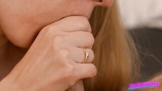 Perfect Mouth with BRACES Sucks Dick EXTREMELY CLOSE UP