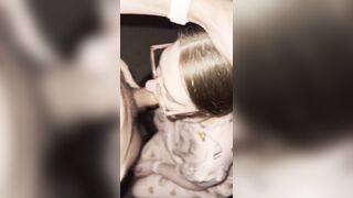 Enjoying my cock in her mouth