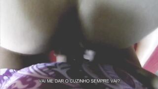 Incredibly wet while pegging my husband, my cuckold have a very tight ass