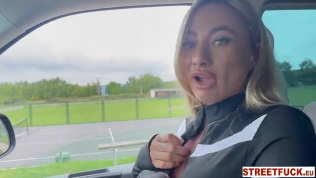 Unforgettable Outdoor Passion: Michaela Isizzu's Intense Reactions in Public!