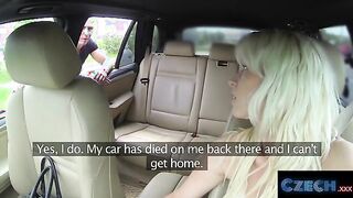 Blonde Taxi Driver Enjoys a Wild Ride - Full Video with Licky Lex!