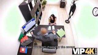 Exclusive 4K: Seductive Encounter with a Charming Loan Agent