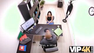 Exclusive 4K: Seductive Encounter with a Charming Loan Agent