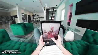 VR Fantasy: Busty Kiriko from Overwatch Takes on a Fan in Cosplay Adventure Pt. 1