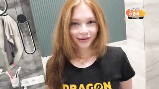 Curious Stepsister Caught in a Steamy Moment in the Bathroom - Featuring Lizzy W!