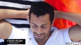 Curvy Milf Syren De Mer Takes a Wild Ride by the Pool with Alex Jones!