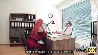 Office Temptation: Stunning Redhead Miss Olivia Gets Wild with Stanley Johnson
