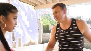 Curious Neighbor Can't Resist Jade Kush's Alluring Charm!