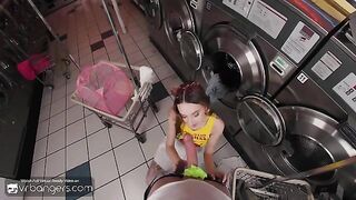 Experience the Thrill: POV Redhead Tease in the Laundry Room with Melanie Marie
