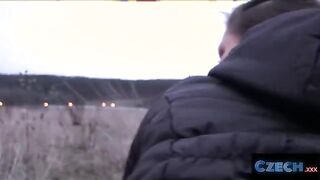Czech Student's Outdoor Adventure: A Steamy Encounter in Prague - CZECH XXX