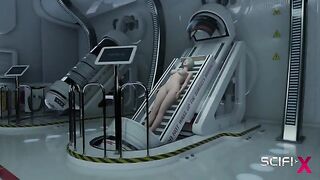 Unveiling the Secrets: Akari's Intense Encounter in a Futuristic Research Lab