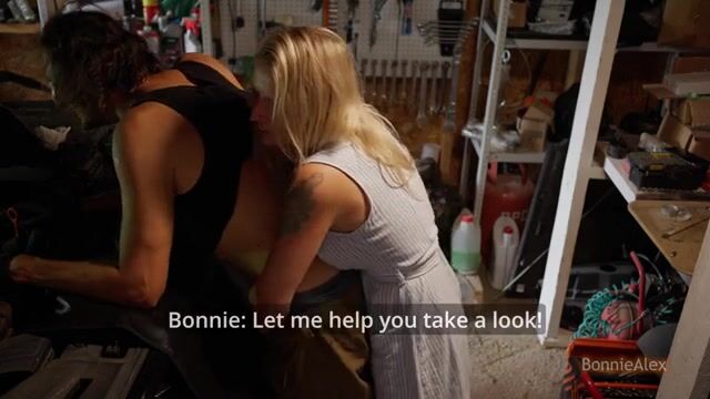 Unexpected Laughter Leads to a Steamy Garage Encounter with Bonnie and Alex!