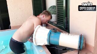 Unexpected Pleasure: Jacuzzi Repairman Gets a Special Thank You