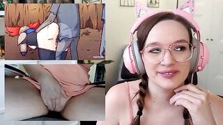 Watch This Big Ass MILF React to Bad Dragon: Hilarious Hentai Moments!