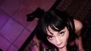 Goth Girlfriend Delivers an Intense Titfucking Experience!
