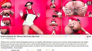 Intense Squirting Moments: Ebony Beauty's Unforgettable Orgasm with Heavy Hangers!