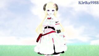 Tsunomaki Watame and I Share an Intense Adventure in the Meadow - Hololive VTuber Fantasy.